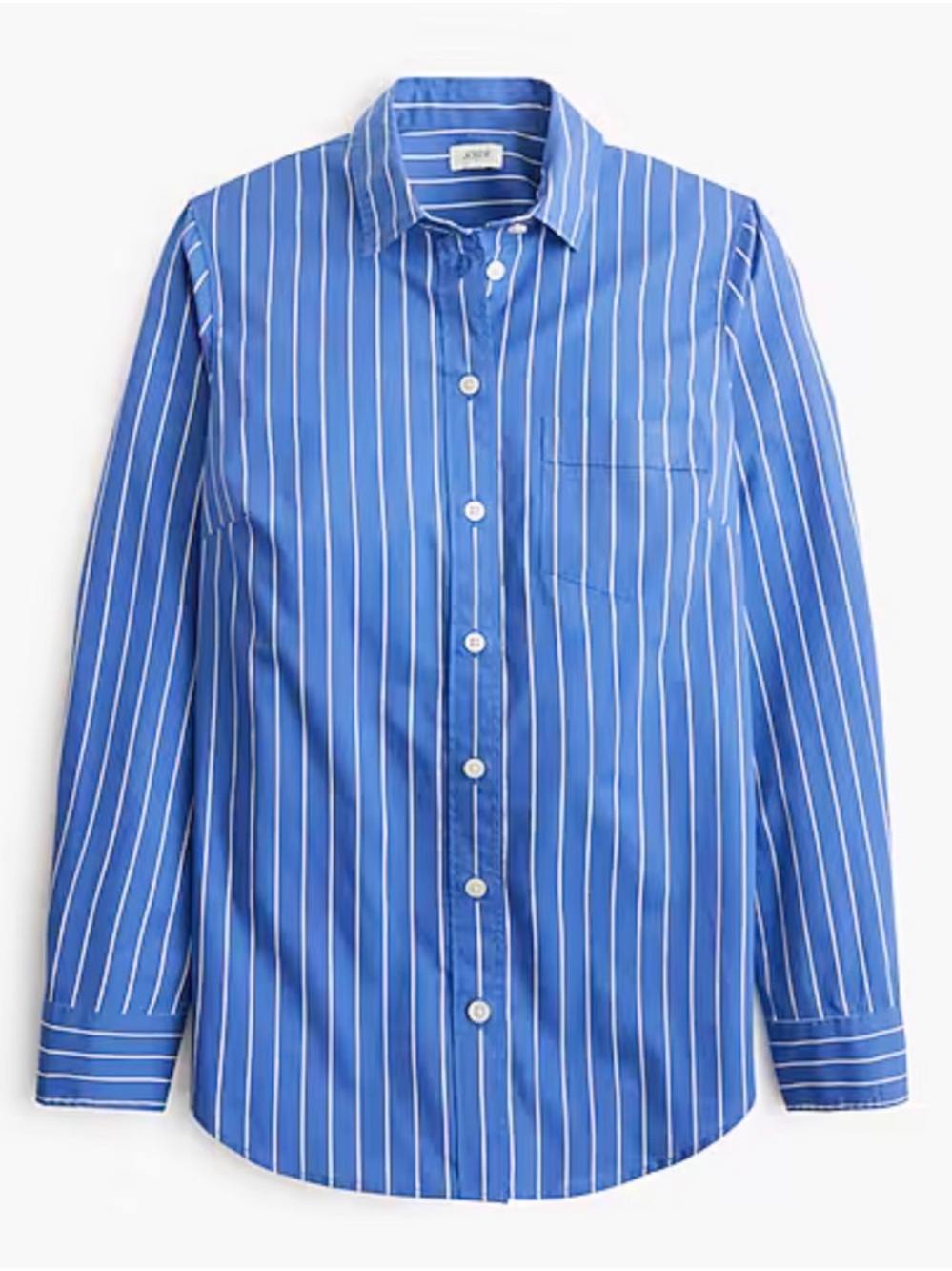 J. Crew Blue Pinstripe Button-Down Shirt